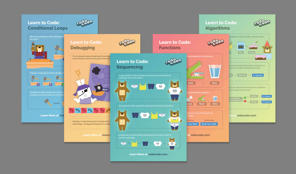 Rodocodo Learn to Code free coding posters for schools
