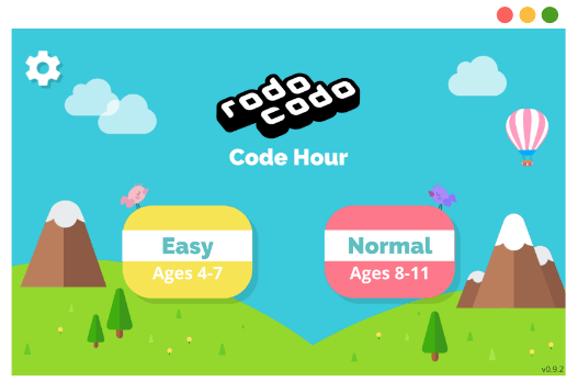 rodocodo code hour game splash screen